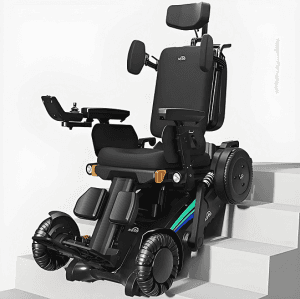 scaun cu rotile electric all road echipat cu senile pentru scari